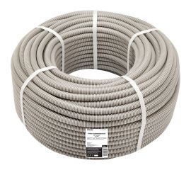 Гофрированная труба из ПВХ REXANT с зондом d 16 мм серая 50 м 28-0160-50 