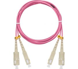 Оптический соединительный шнур NIKOMAX, MM 50/125 OM4, SC/UPC-SC/UPC, двойной, 2мм, 3м NMF-PC2M4C2-SCU-SCU-003 