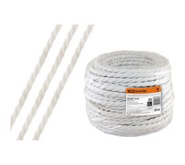 Ретро провод TDM ""Эко"" 3x1,5 витой ГОСТ белый 20м SQ2801-0203 