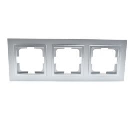 3-местная рамка MONO ELECTRIC DESPINA серебро 102-210000-162 