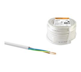 Провод TDM ПВС 3х0,75 ГОСТ 5м, белый SQ0118-0005 