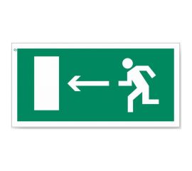 Знак ""Направление к эвакуационному выходу налево"" Стандарт Знак Е04, 150x300 мм, 00-00023653 