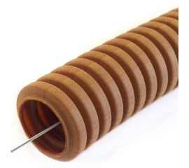 Гофрированная труба Промрукав ПВХ легкая 350 Н бук с/з д16 25м PR01.0035 