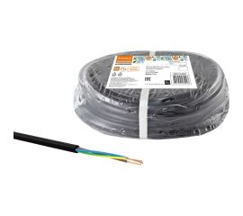 Провод TDM ПВСмб 3х2,5 10м, черный Народный SQ0118-0624 