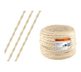 Ретро провод TDM ""Эко"" 2x2,5 витой ГОСТ бежевый 50м SQ2801-0112 