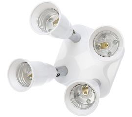 Цокольный разветвитель REXANT Е27 на 4хЕ27 белый 11-8864 