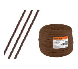 Ретро провод 50м ""Эко"" 2x2,5 витой ГОСТ коричневый TDM SQ2801-0122 