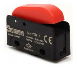 Мини-выключатель Emas с клавишей 1НЗ MN2TIP12, 440 В, 10 А. MN2TIP1 