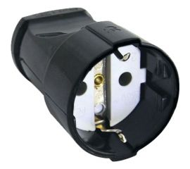 Кабельная розетка TDM 2П+3 16А, 250B, черная SQ1806-0132 