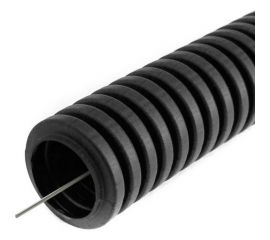 Гофрированная труба EKF ПНД Plast с зондом d32мм 50м. черная PROxima SQtpnd-32n 