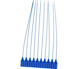 Пластиковая номерная пломба Пломба.Ру D 2,3 мм, L 350 мм, Цвет синий 50 шт. 639317 