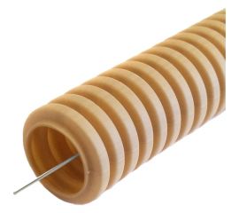 Гофрированная труба Промрукав ПВХ легкая 350 Н сосна с зондом д20 10 м PR01.0049 