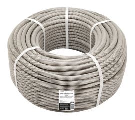 Гофрированная труба из ПВХ REXANT с зондом d 16 мм серая 100 м 28-0016-2 