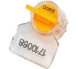 Роторная номерная пластиковая пломба Пломба.Ру Цвет желтый 100 шт. в упаковке КПП-3-2030 РХ3 