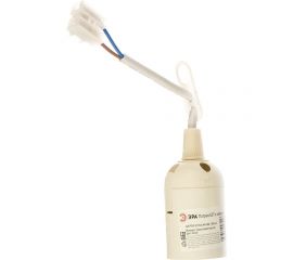 Патрон с клеммной колодкой ЭРА Е27, пластик, белый Б0043676 