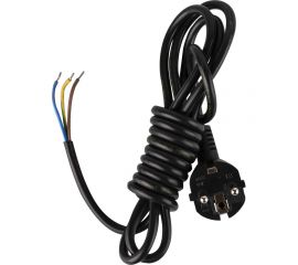Сетевой шнур СПб УПП-5 с вилкой пвс 3x1,0-81 черный 2,2 м 99928141 