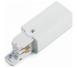 Коннектор для трехфазного шинопровода ЭРА STR-30-W-CN-PL типа PL кабельный ввод, левый, белый Б0049716 