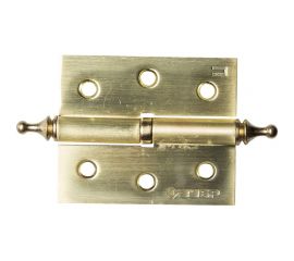 Дверная разъемная петля Зубр Эксперт 1 подшипник цвет матовая латунь SB правая с крепежом 75x63x2.5 мм 2 шт. 37605-075-3R 