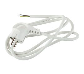 Сетевой шнур с вилкой ЭРА U-3x1-5m-W с заземлением 5м ПВС 3x1мм2 белый Б0048702 