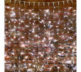 Гирлянда светодиодный дождь занавес Neon-Night 2x1,5 м мерцания, прозрачная, диоды белые 235-315-6 