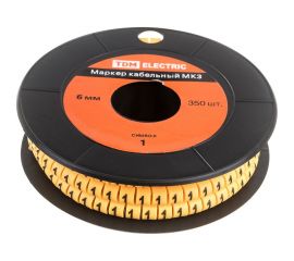 Маркер МК3 - 6мм символ 1 350шт/ролл TDM SQ0511-0051 