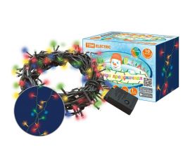 Светодиодная многоцветная гирлянда TDM СГ100MЗ10, зеленый шнур, 10м, 8 режимов, SQ0361-0041 