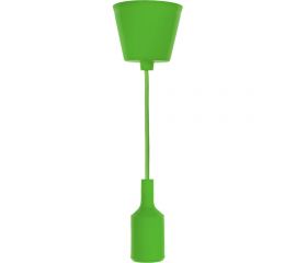 Патрон REXANT E27 силиконовый со шнуром 1 м зеленый 11-8886 