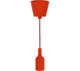 Патрон REXANT E27 силиконовый со шнуром 1 м красный 11-8888 