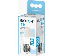 Светодиодная лампа ФОТОН LED P45 11W E27 4000K 24008 