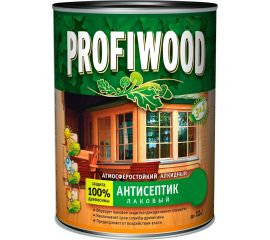 Алкидный антисептик PROFIWOOD (лаковый; тонирующий; атмосферостойкий; сосна; 0.75 л; 0.7 кг) 67014 