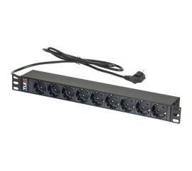 Блок электрических ро��еток TLK 19, металлический корпус TLК-RSC09-M-04-BK 