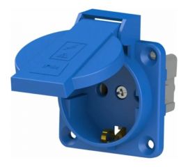 Розетка NE-AD щитовая внешняя с крышкой 1*16 A, IP 44,1/35/350, 2001 