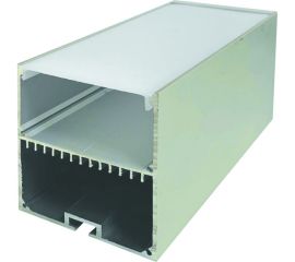 П-образный подвесной алюминиевый профиль Apeyron для LED ленты серебро, 70х70мм 08-28 