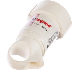 Кабельная розетка Legrand Helium 16А 2К+3 белая, с кольцом Leg199589 050191 