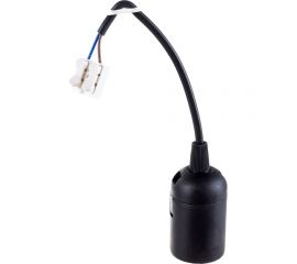 Патрон NE-AD подвесной E27 со шнуром для ламп, термопластик, Черный, 1/100, A3102-25 