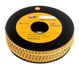 Маркировочное кольцо IEK 1-2.5мм, C, МК, 1000шт/ролл UMK10-C 