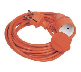 Шнур IEK УШ-01РВ, оранжевый, с вилкой и розеткой, 2Р+РЕ/5 метров, 3х1,0 мм2, IP44 WUP10-05-K09-44 