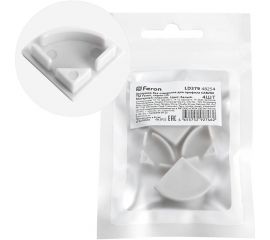 Заглушка без отверстия для профиля CAB280 FERON LD379 (комплект 4шт) 48254 