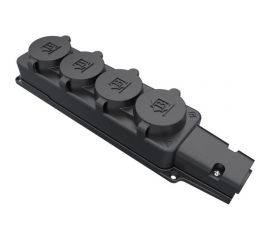 Колодка Bemis 4 гнезда, каучуковая, IP54, 220V, 16A, 4WAY GROUP SOCKET RUBBER BK1-1402-3614 
