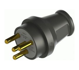 Штепсельная вилка NE-AD 3х25А, каучук, 4005 