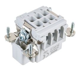 Штепсель Emas 6 полюсов, 16А EB006CF00 