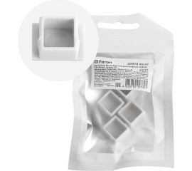 Заглушка без отверстия для профиля CAB261 FERON LD372 (комплект 4шт) 48247 