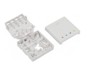 Розетка на DIN-рейку LANMASTER на 4 адаптера SC, белая LAN-DRF-4SC/SB-WH 