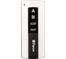 Дистанционный выключатель FERON TM75 230V 1000W 2-х канальный 30м с пультом управления, черное серебро 23344 