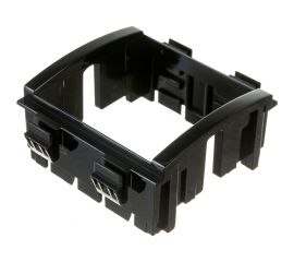 Каркас под 2 модуля DKC BRAVA, цвет черный F0000MB 