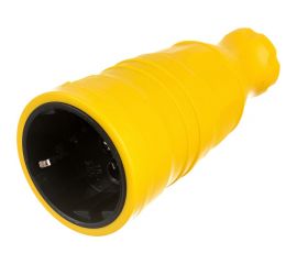 Переносная розетка IEK Omega рбп14-1-0м ip20, желтая OM-KR20-16-20-P1-00-K05 