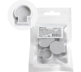 Заглушка без отверстия для профиля CAB282 FERON LD380 (комплект 4шт) 48255 