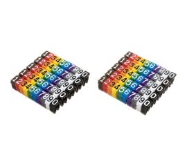 Наборные маркеры TDM комплект цифр «0»-«9», 4 мм2, 100 штук SQ0534-0063 