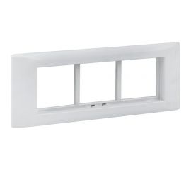 Рамка-суппорт EKF C-Line, на 6 модулей, 3 поста, для парапетного кабельного канала sup-6-105-50 