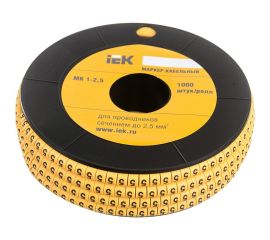 Маркировочное кольцо IEK 1-2.5мм, 5, МК, 1000шт/ролл UMK10-5 